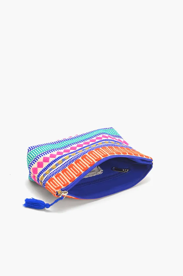Women America and Beyond Mexican Striped Spring MakeUp Bags Make Up Bags