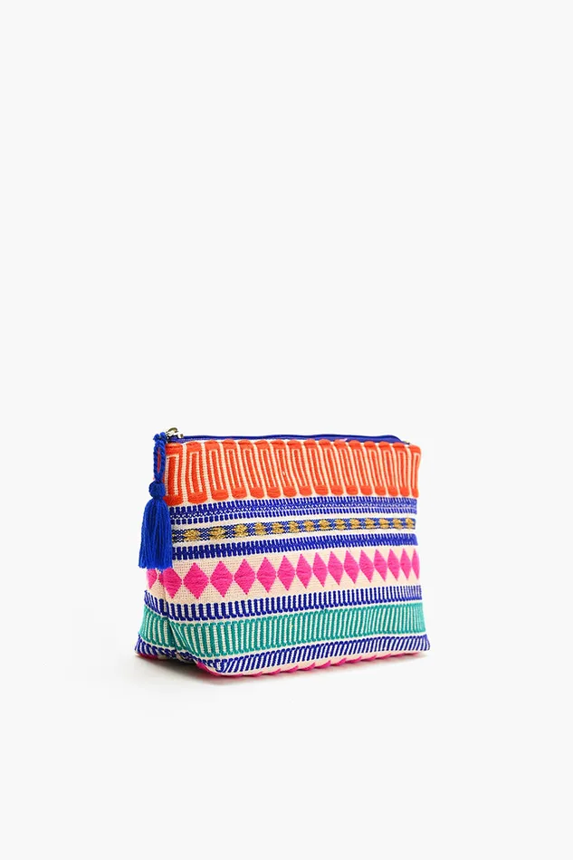 Women America and Beyond Mexican Striped Spring MakeUp Bags Make Up Bags