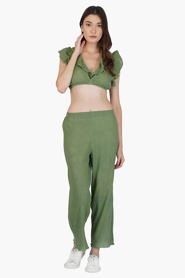 Women America and Beyond Olivia Cotton Crepe Pants Pants