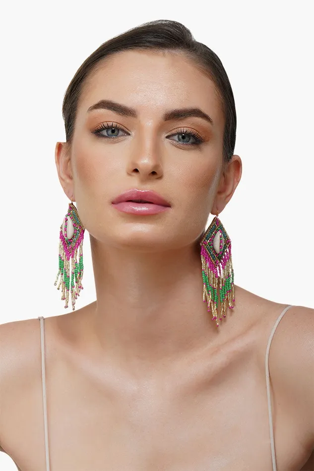 Women America and Beyond Paparazzi Tassel Earrings Earrings