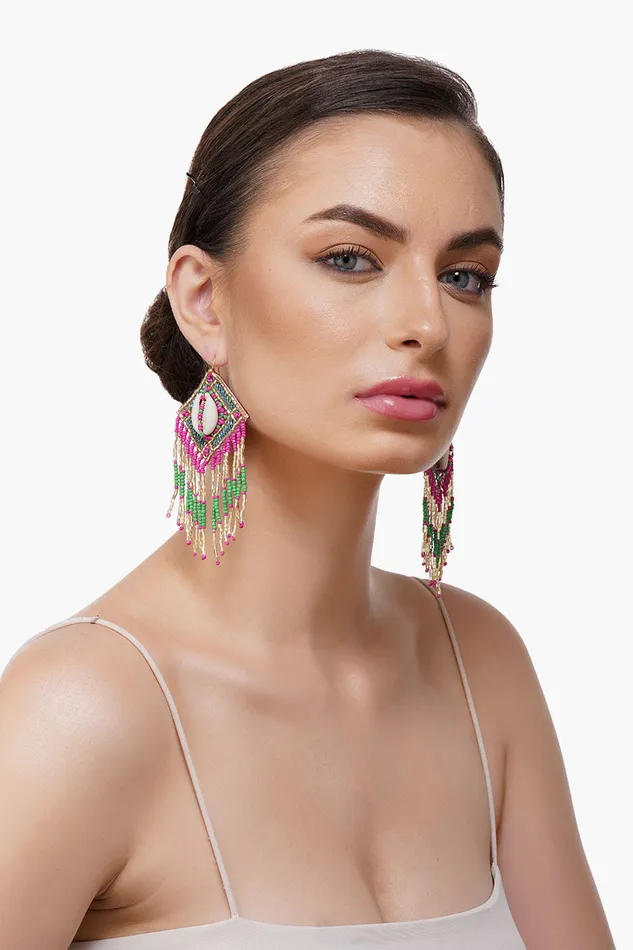 Women America and Beyond Paparazzi Tassel Earrings Earrings