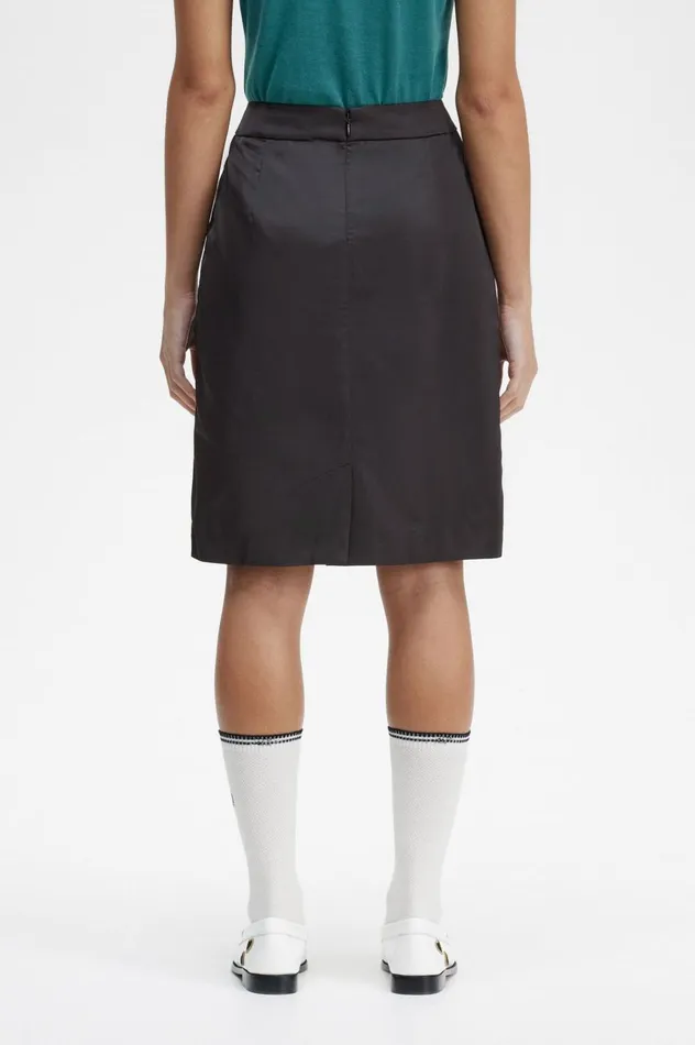 Women Amy Winehouse FoundationZip Detail Skirt Black Fred Perry Trousers and Skirts