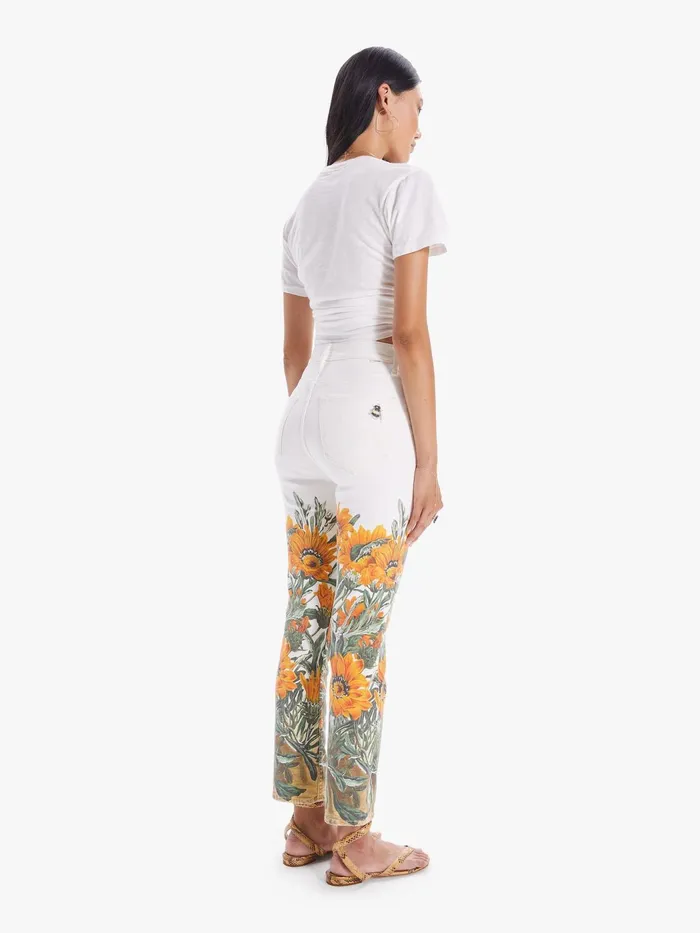 Women Ankle Mother Denim The High Waisted Rider Ankle White