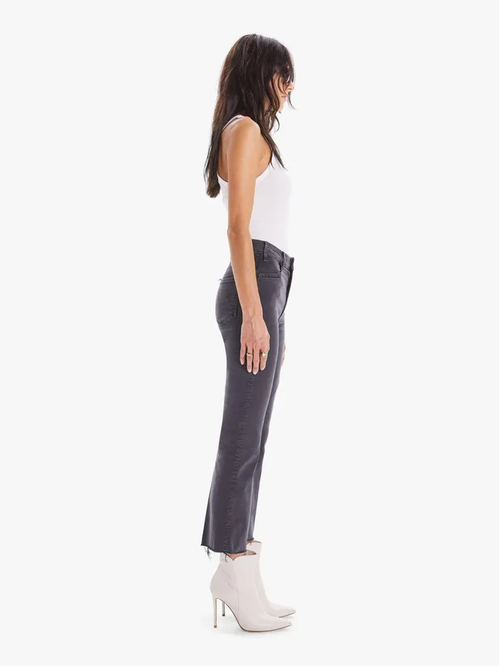 Women Ankle Mother Denim The Hustler Ankle Fray Charcoal