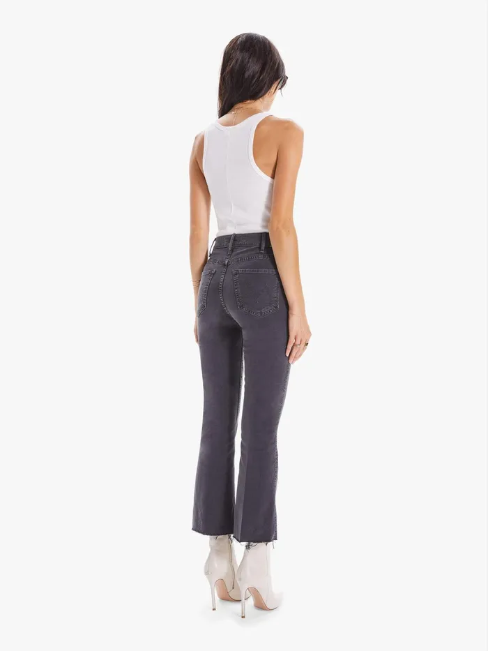 Women Ankle Mother Denim The Hustler Ankle Fray Charcoal