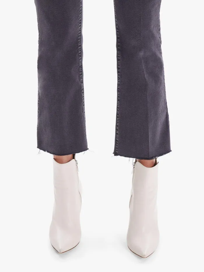 Women Ankle Mother Denim The Hustler Ankle Fray Charcoal
