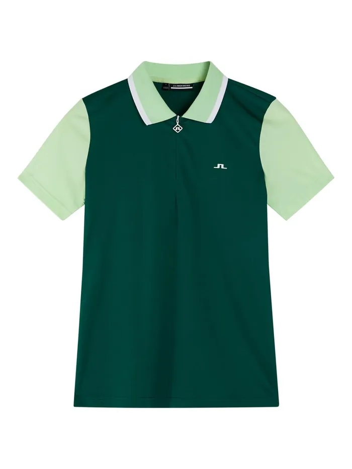 Women Antonia Polo Rain Forest JLindeberg Polo Shirts Women Antonia Polo Rain Forest JLindeberg Polo Shirts