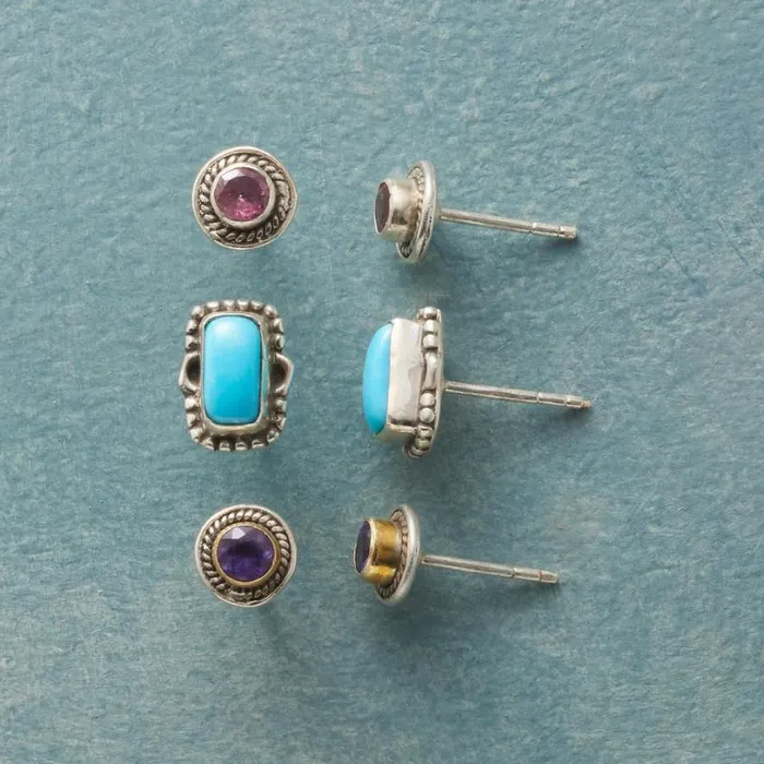 Women Apt Earring Trio Sundance Catalog Earrings