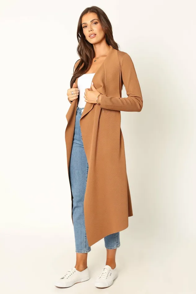 Women Audrina Cardigan Camel Sweaters Petal and Pup