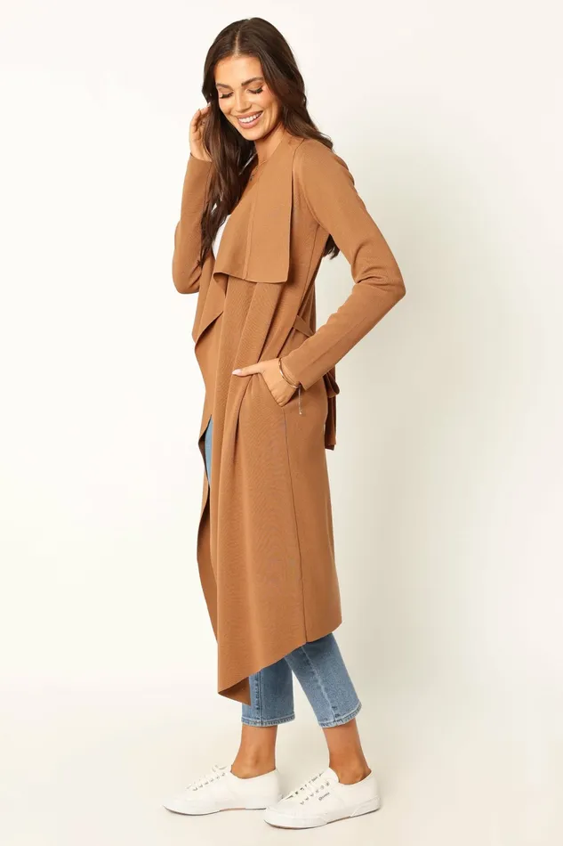 Women Audrina Cardigan Camel Sweaters Petal and Pup