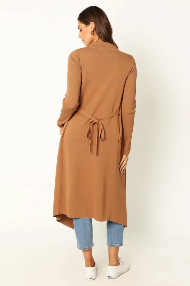 Women Audrina Cardigan Camel Sweaters Petal and Pup