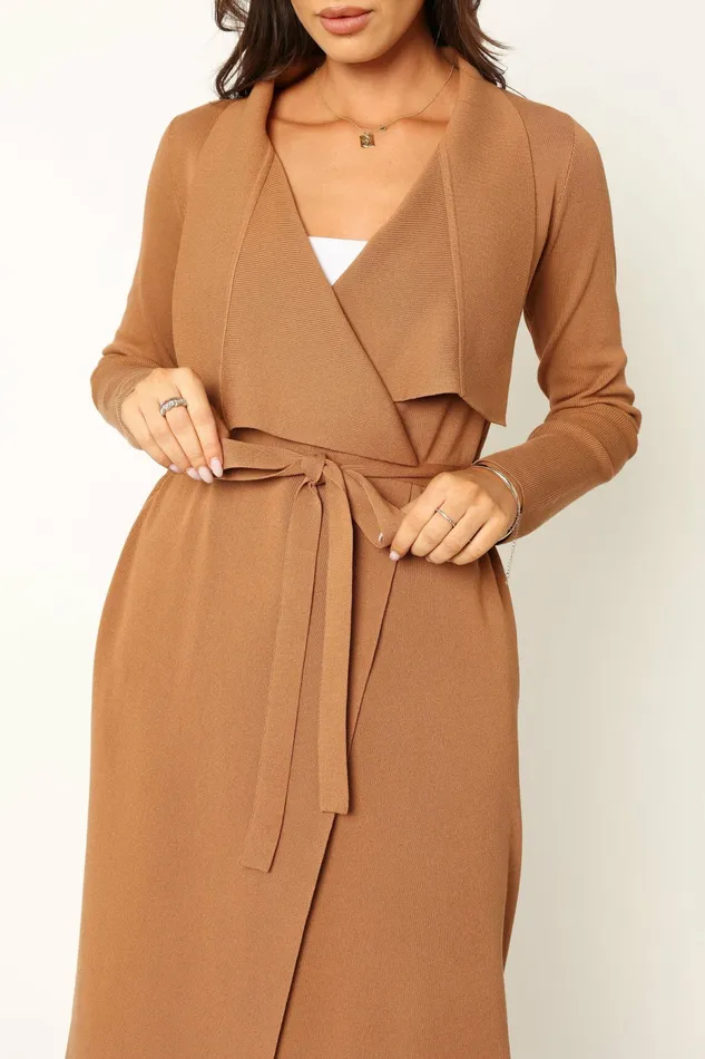 Women Audrina Cardigan Camel Sweaters Petal and Pup