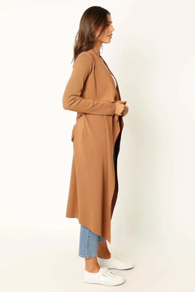 Women Audrina Cardigan Camel Sweaters Petal and Pup