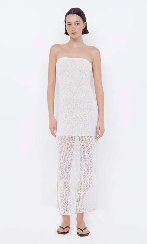 Women AURORA STRAPLESS DRESS 8211 IVORY Bec Bridge Midi Dresses