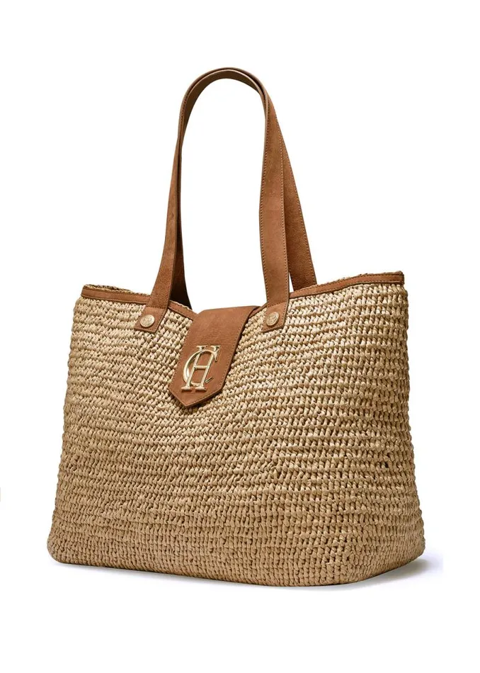 Women Bags Holland Cooper Straw Shopper Natural