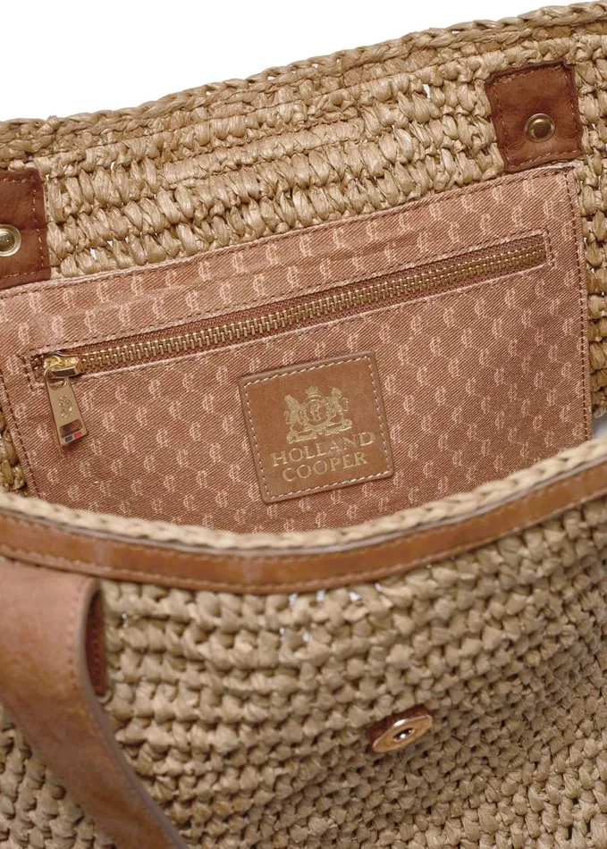 Women Bags Holland Cooper Straw Shopper Natural