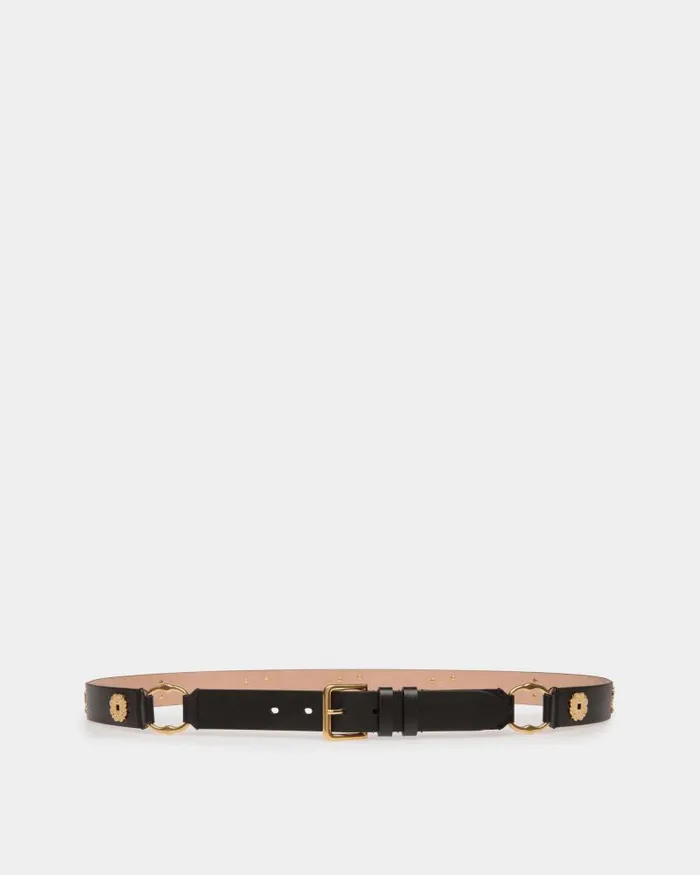 Women Bally Belts Arkle 105 Cm Belt In Black Leather Black