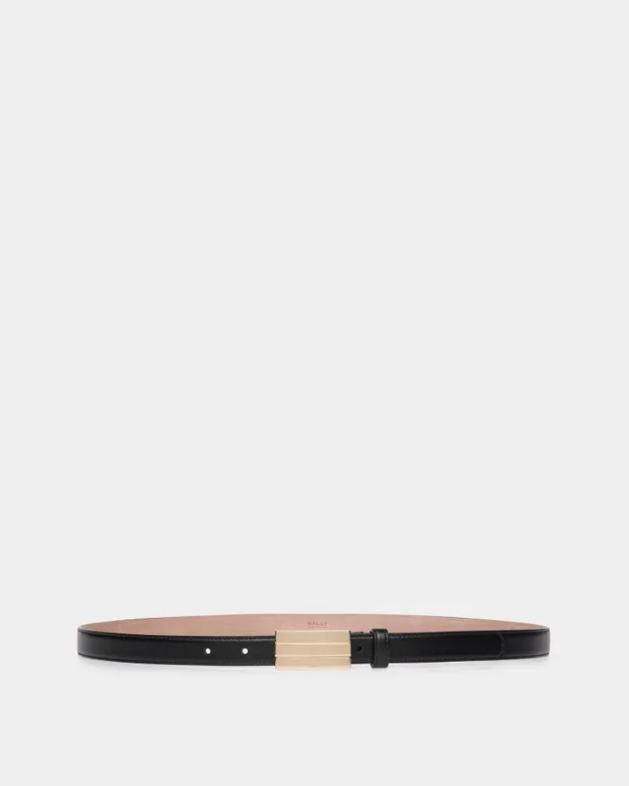 Women Bally Belts Ollam 20mm Belt In Black Leather Black