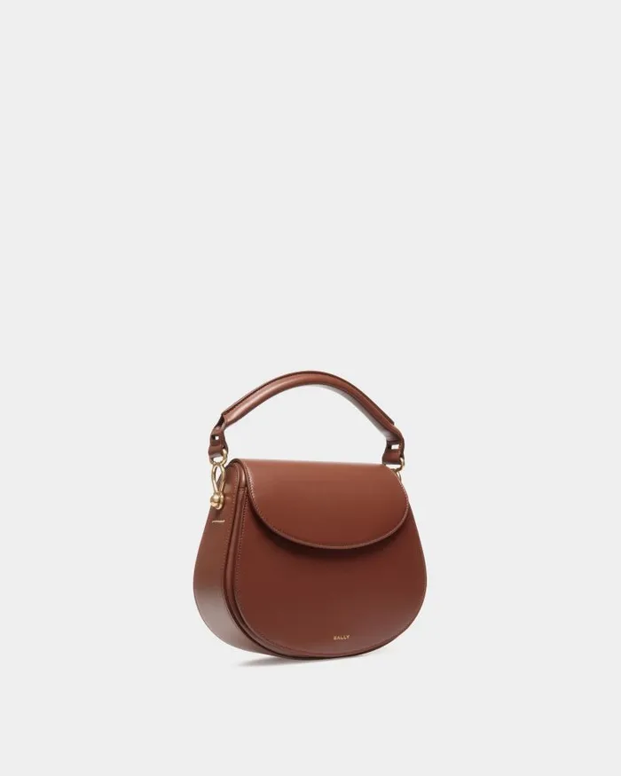 Women Bally Crossbody Bags Lune Crossbody Bag In Brown Leather Brown Women Bally Crossbody Bags Lune Crossbody Bag In Brown Leather Brown