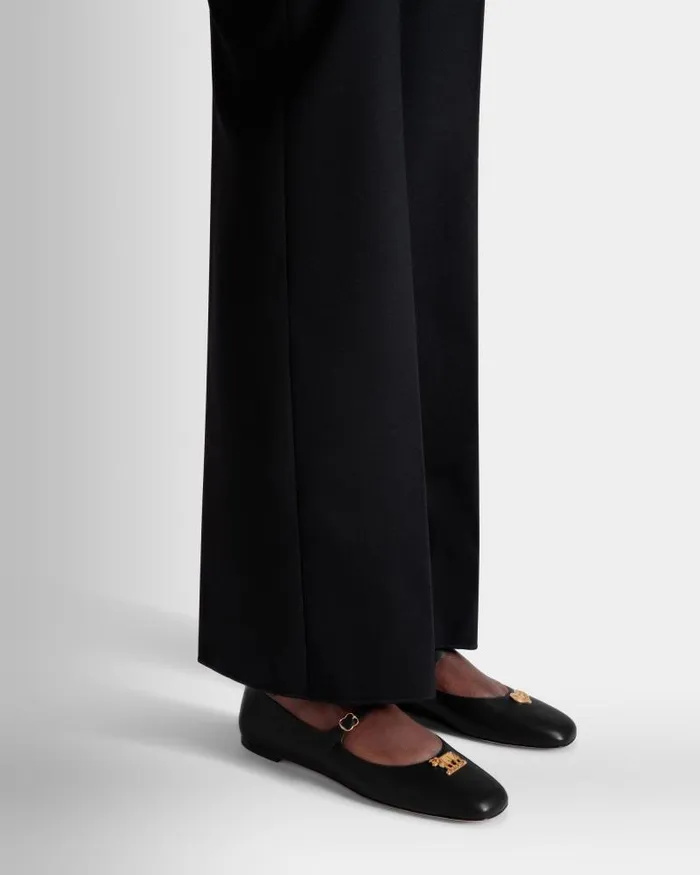 Women Bally Flats and Moccasins Ballyrina MaryJane Flat In Black Leather Black Women Bally Flats and Moccasins Ballyrina MaryJane Flat In Black Leather Black