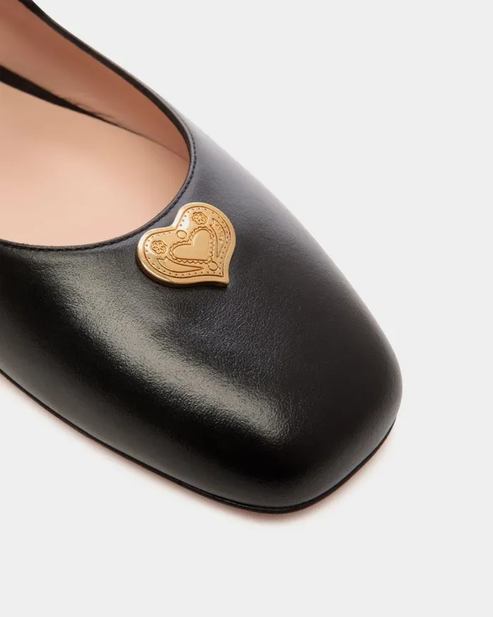Women Bally Flats and Moccasins Ballyrina MaryJane Flat In Black Leather Black Women Bally Flats and Moccasins Ballyrina MaryJane Flat In Black Leather Black