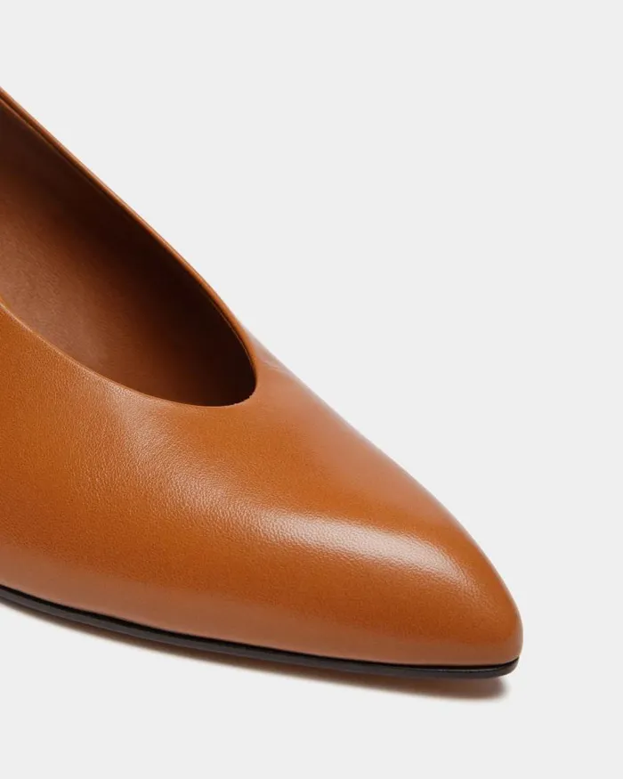Women Bally Pumps Alva Pump In Brown Leather Brown Women Bally Pumps Alva Pump In Brown Leather Brown