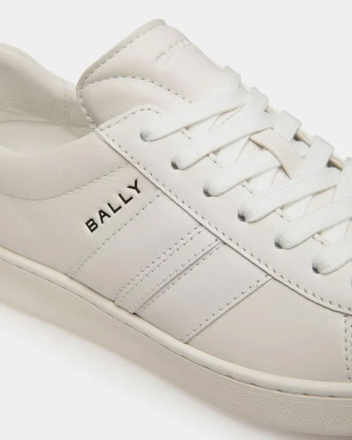 Women Bally Sneakers Tennis Sneaker In White Leather White Women Bally Sneakers Tennis Sneaker In White Leather White