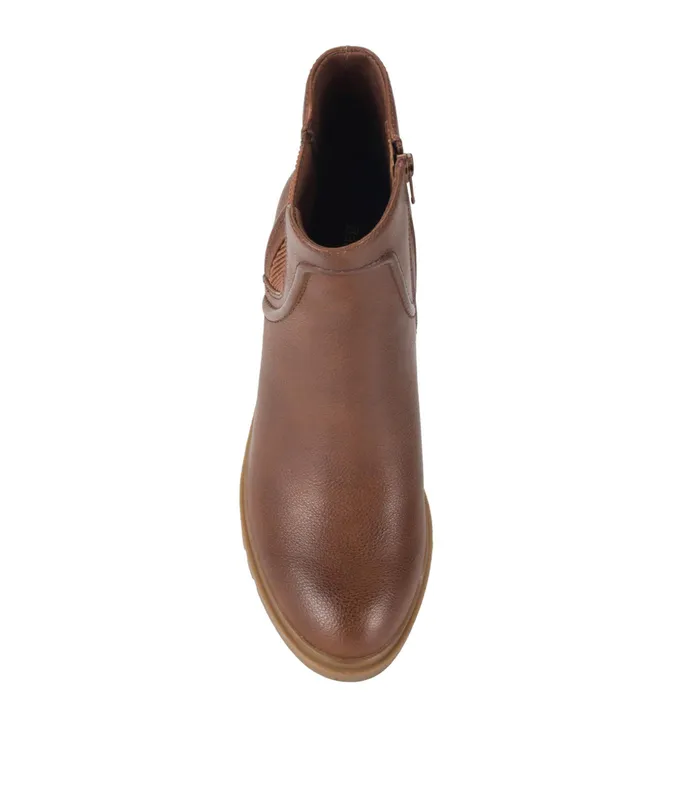 Women Baretraps Booties Draya Chelsea Boot Brush Brown