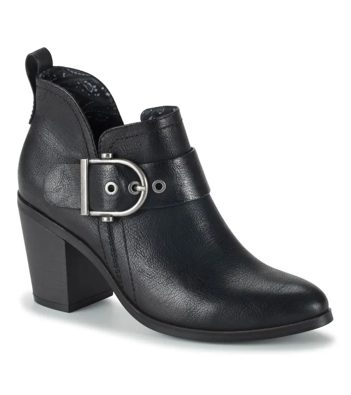 Women Baretraps Booties Karina Block Heel Ankle Bootie Black