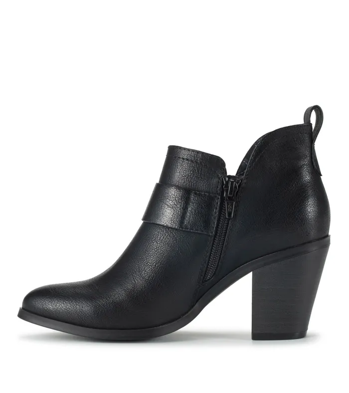 Women Baretraps Booties Karina Block Heel Ankle Bootie Black
