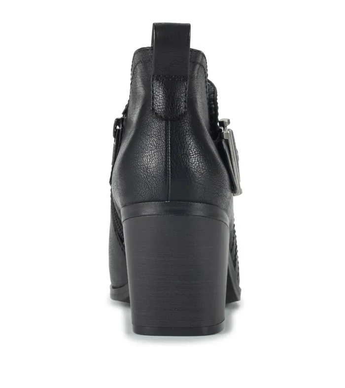 Women Baretraps Booties Karina Block Heel Ankle Bootie Black