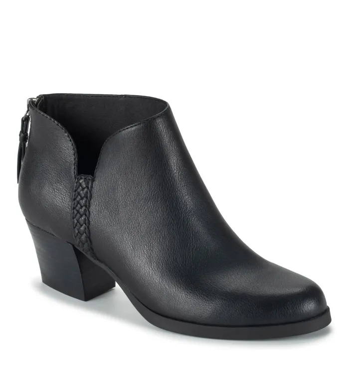 Women Baretraps Booties Lauryn Block Heel Ankle Bootie Black