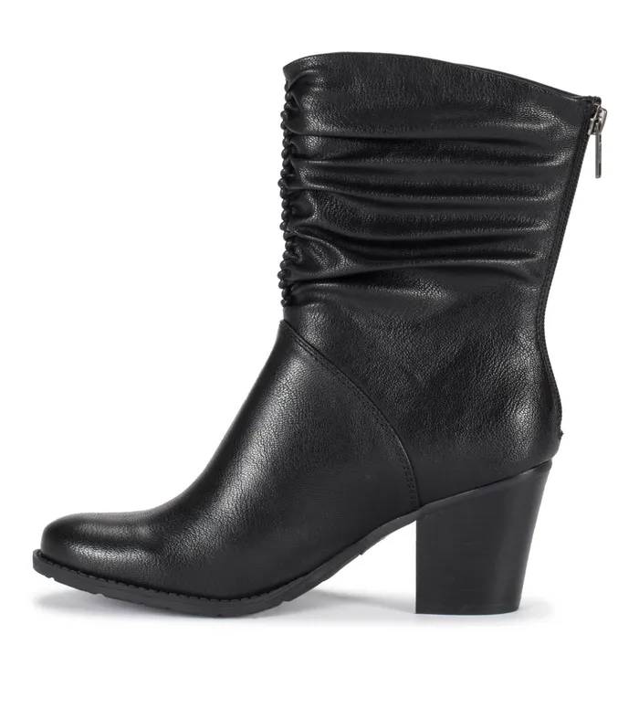 Women Baretraps Booties Leslie Block Heel Slouch Boot Black