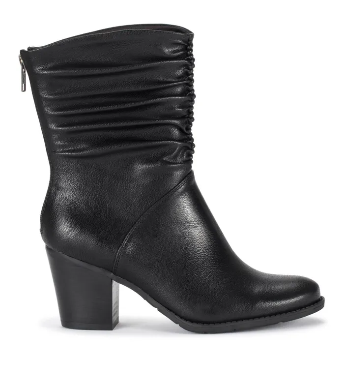 Women Baretraps Booties Leslie Block Heel Slouch Boot Black