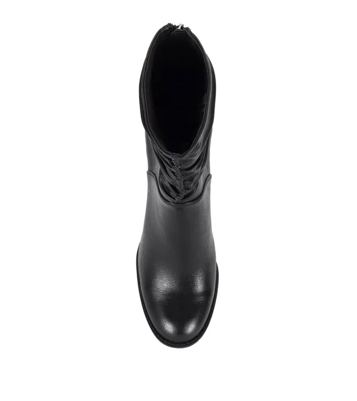 Women Baretraps Booties Leslie Block Heel Slouch Boot Black
