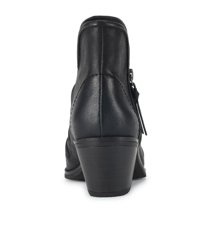 Women Baretraps Booties Serenity Block Heel Bootie Black