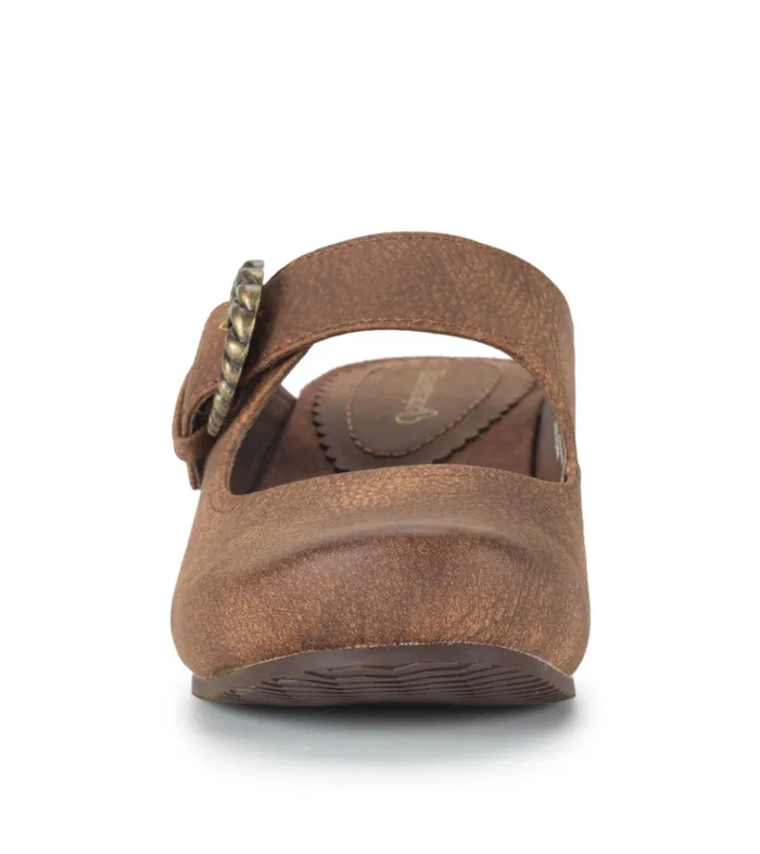 Women Baretraps Clogs and Mules Luna Mary Jane Mule Cashew