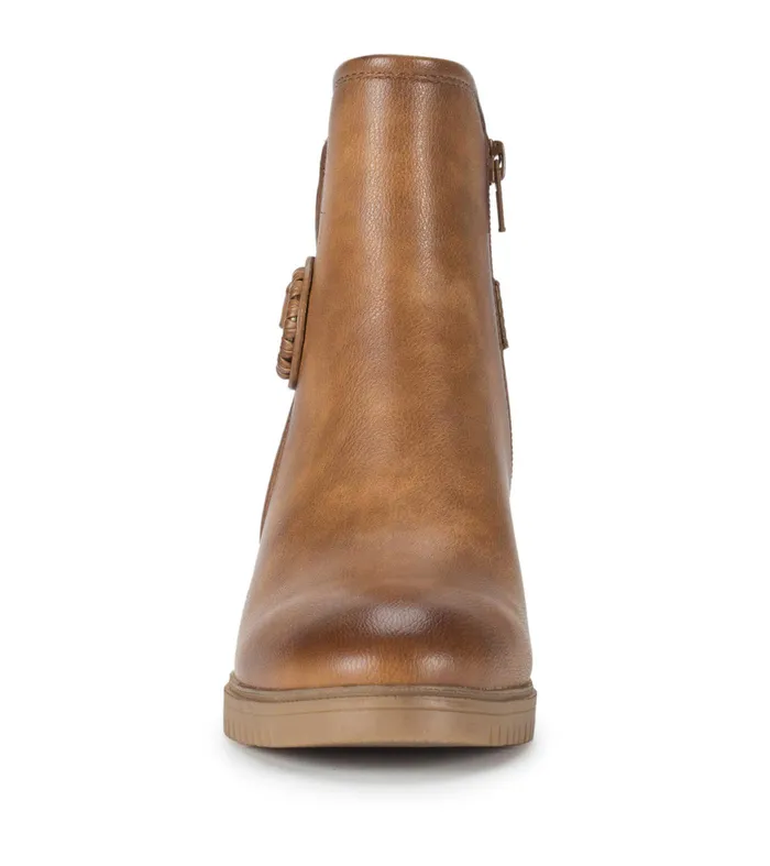 Women Baretraps Posture Plus Boots Felicia Bootie Cognac