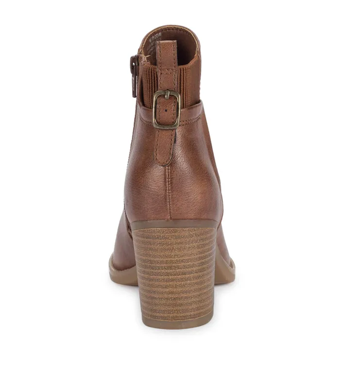 Women Baretraps Posture Plus Boots Rhoslyn Block Heel Bootie Brush Brown