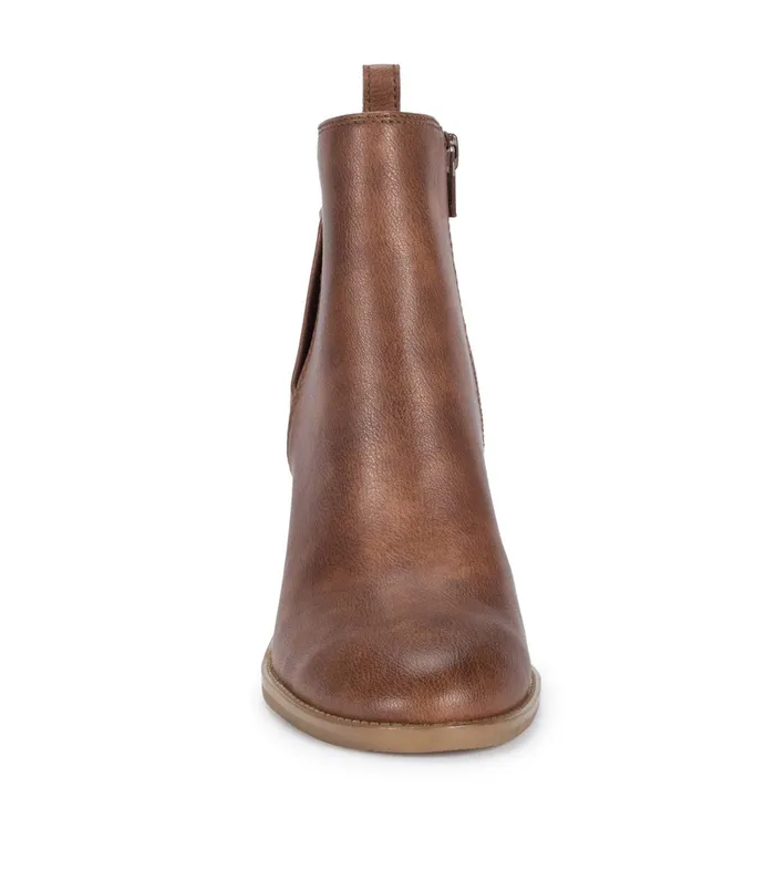 Women Baretraps Posture Plus Boots Rhoslyn Block Heel Bootie Brush Brown
