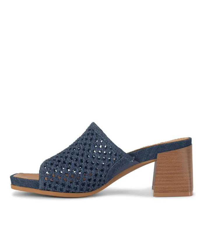 Women Baretraps Posture Plus Sandals Brenda Block Heel Sandal Dark Denim