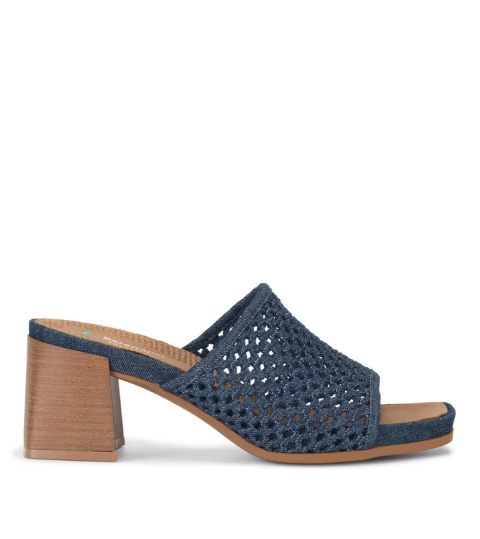 Women Baretraps Posture Plus Sandals Brenda Block Heel Sandal Dark Denim
