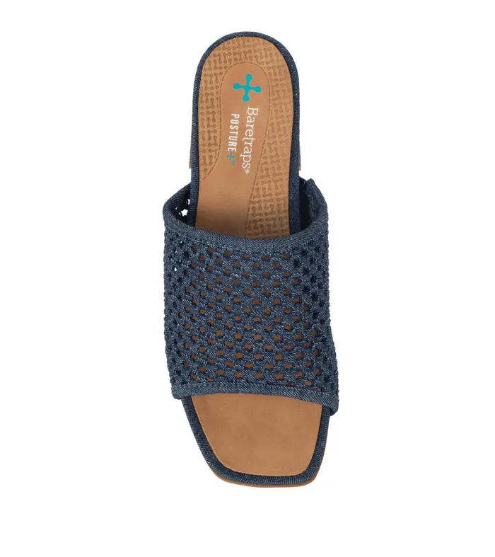 Women Baretraps Posture Plus Sandals Brenda Block Heel Sandal Dark Denim