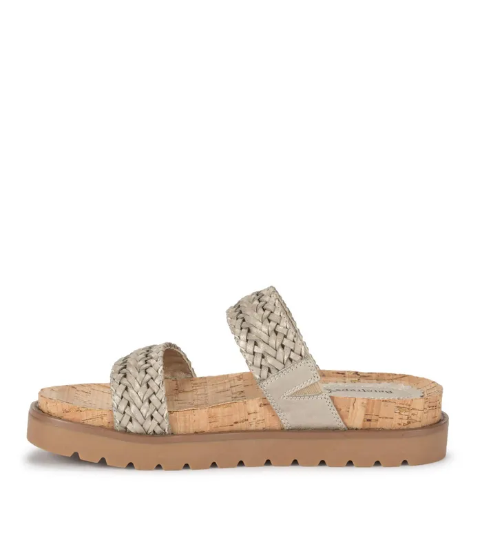 Women Baretraps Slides and Slip On Sandals Deanne Slide Sandal Champagne