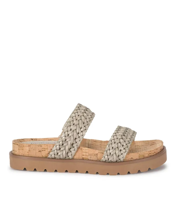 Women Baretraps Slides and Slip On Sandals Deanne Slide Sandal Champagne