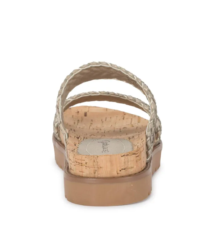 Women Baretraps Slides and Slip On Sandals Deanne Slide Sandal Champagne