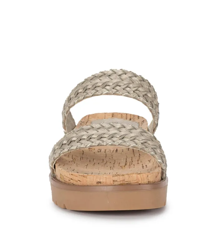 Women Baretraps Slides and Slip On Sandals Deanne Slide Sandal Champagne
