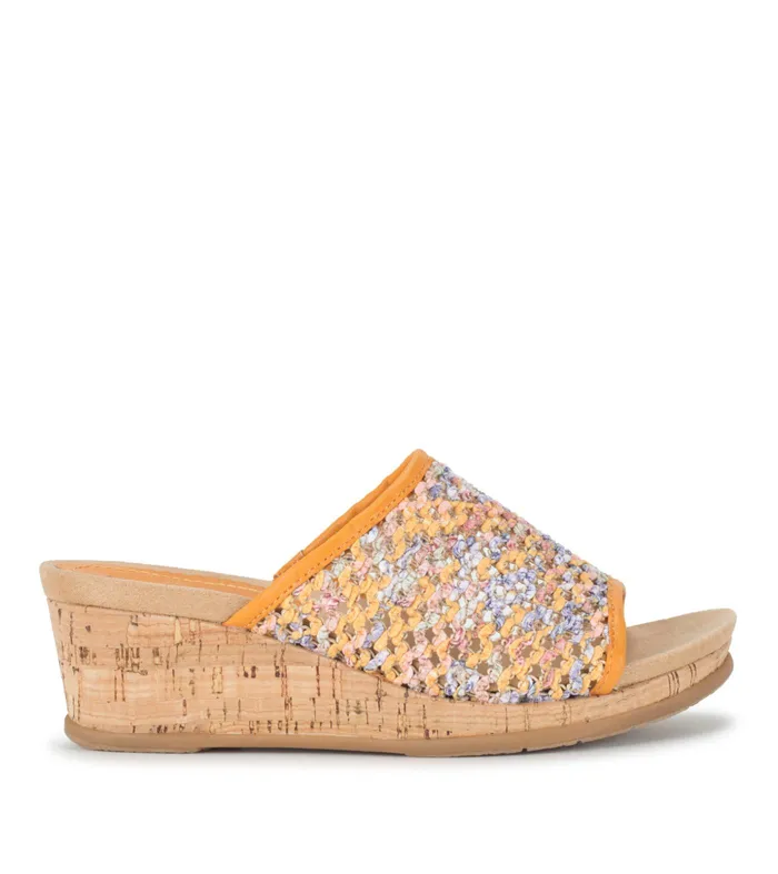 Women Baretraps Slides and Slip On Sandals Flossey Wedge Slide Sandal Sun Multi Floral