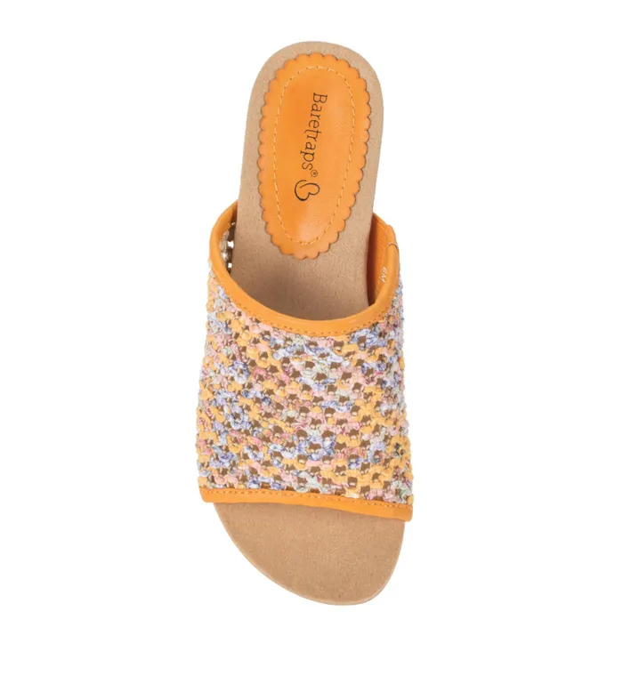 Women Baretraps Slides and Slip On Sandals Flossey Wedge Slide Sandal Sun Multi Floral
