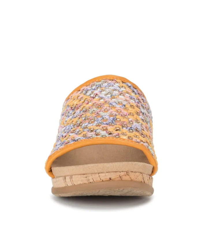 Women Baretraps Slides and Slip On Sandals Flossey Wedge Slide Sandal Sun Multi Floral